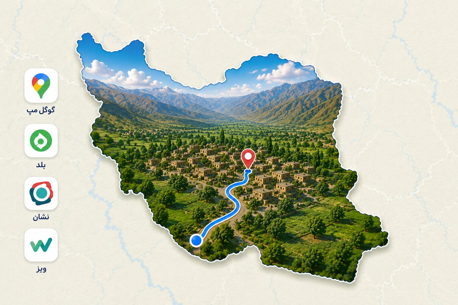 موقعیت روستا روی نقشه